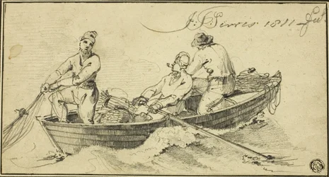 Tre fiskere i en båt