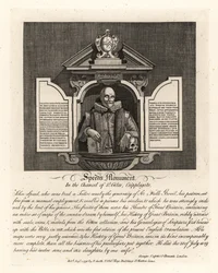 John Speeds monument i koret til St Giles, Cripplegate