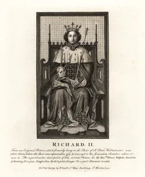 Kong Richard II av England, fra et originalt bilde hang i Choir of St Peter