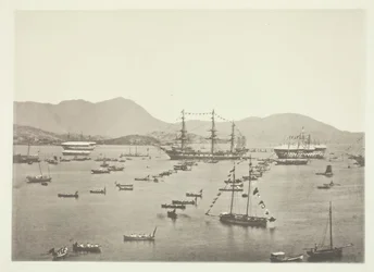 Havnen, Hong-Kong, ca. 1868.