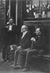 Wall Workers, ca. 1877 (s/hvitt-bilde)