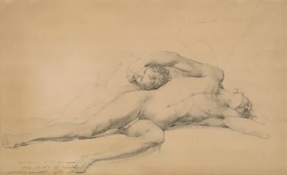 Studie for The Death of General Montgomery in the Attack on Quebec, 31. desember 1775