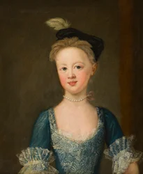 Portrett av frøken Diana Bridgeman (1726-1764) i ung alder, ca. 1730-39 (olje på lerret)
