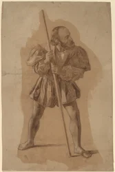 Figurkostymestudie for Columbus Mural, Washington, D.C.