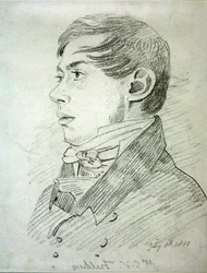 Anthony Vandyck Copley Fielding (1787-1855), 1810 (grafitt på vevd papir)