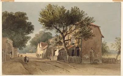 Leyton, Essex, ca. 1800 (akvarell på papir)