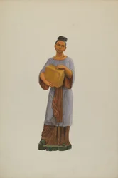 Tebutikkfigur, ca. 1938.