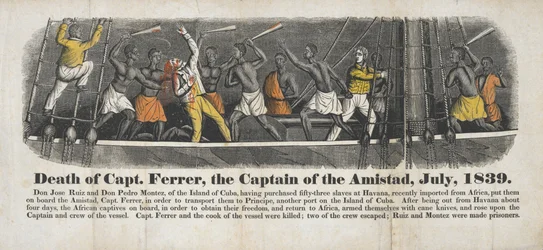 Død av kaptein Ferrer, kapteinen på Amistad, juli 1839