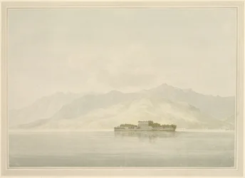 Isola Madre, Lago Maggiore, ca. 1781 (wc over grafitt på lagt papir)