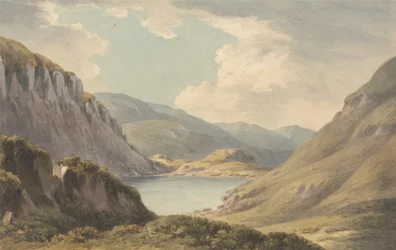 Llyn Geirionedd ikke langt fra Trefriew, ved elven Conway, Carnarvonshire