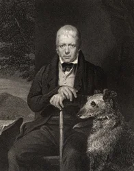 Sir Walter Scott, gravert av W. Holl, fra 