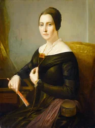 Elizabeth Oakes Prince Smith Mrs. Seba Smith, ca. 1845.