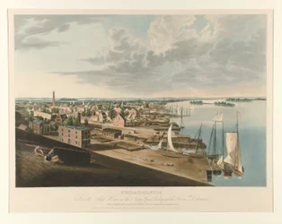 Philadelphia from the Ship House in the Navy Yard Looking up the River Delaware   1334201   no       norwegian Successfully Translated  Original: Study for "Astronomy," "The Sciences," Library of Congress, Washington D.C. Translat: Study for "Astronomy," "