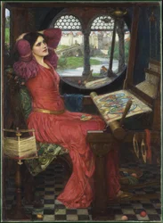 «Jeg er halvt lei av skyggene», sa damen fra Shalott, 1915