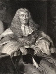 Charles Abbott, 1. baron Tenterden, gravert av W. Holl, fra 'National Portrait Gallery, bind II', utgitt ca. 1835