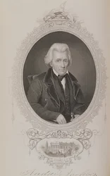 Andrew Jackson, fra The History of the United States, Vol. II, av Charles Mackay, gravert av WJ Edwards