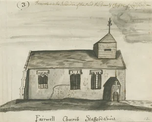 Farvel Church: sepia-tegning med penn og vask, og [c 1780]