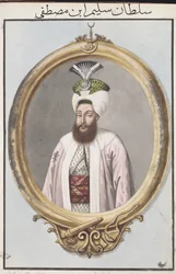 Selim III (1761–1808) Sultan 1789–1807, fra «En serie portretter av Tyrkias keisere»