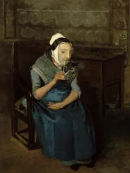 Portrett av en tjener fra Bramham Park, Yorkshire, ca. 1822 (olje på lerret)