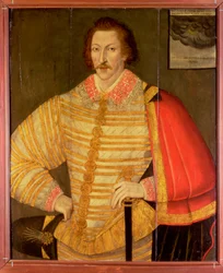 Portrett av en gentleman, antatt å være den engelske navigatøren Thomas Cavendish