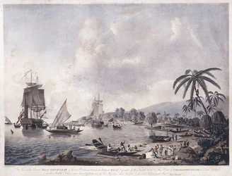 Utsikt over Matavai Bay, Tahiti, 1787