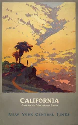Reiseplakat for California
