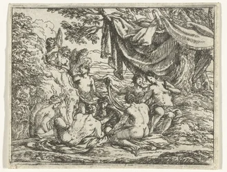 Satyrer og nymfer under et tre