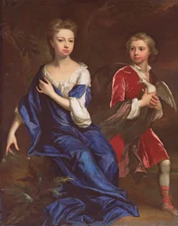 Lady Catherine og den ærede Robert Herbert, ca. 1709-10