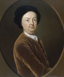 Major John Hanbury (olje på lerret)