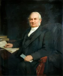 Portrett av pastor Arthur G. O'Neill 1819-1896, 1885.