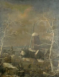 Vinterscene, ca. 1600 (olje på lerret)