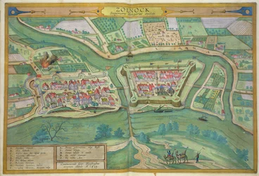 Kart over Szolnok, fra 