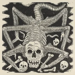 Calavera huertista, ca. 1914, trykt 1930 (foto-relieff etsing med gravering)
