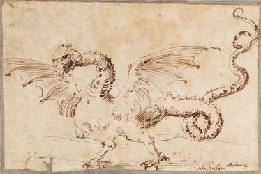 Studie av en drage, 1620-tallet.