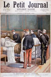 Den franske krigsministeren gir en militær dekorasjon, 1894