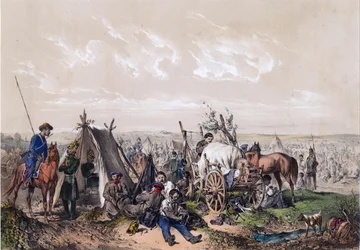 Une scene de la guerre d