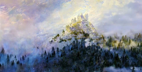 JJM gjenskaper Friedrich-CD: Morgentåke i fjellene (Panorama)
