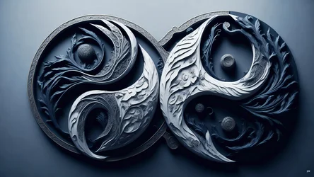 enkaustisk Feng Shui-konsept av YIN OG YANG _05