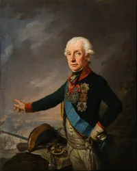 Portrett av feltmarskalk generalissimo prins Alexander Suvorov 1729–1800, 1799