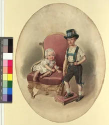 To barn, sannsynligvis fra keiserfamilien