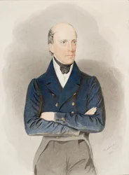 Portrett av erkehertug Johannes av Østerrike (1782-1859) (akvarell på papir)