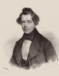 Portrett av komponisten Joseph Lanner 1801-1843, 1830.