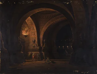Caesar Octavianus finner Cleopatra på liket av Antony