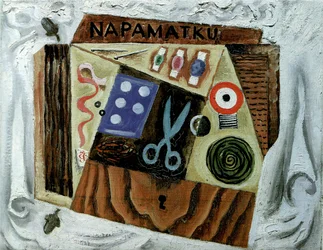 Stilleben med saks, 1916