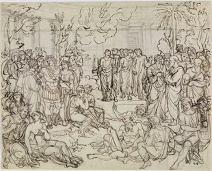 Dante og Vergil blant hedningene i Limbo (Dantes Inferno, sang 4, v. 52)