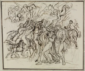 Dante og Vergil i selvmordernes skog (Dantes Inferno, sang 13, V 31)