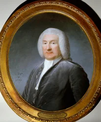 Portrett av Antoine de Sartine (1729-1801) politiløytnant av Louis XV Akvarellmaleri av Joseph Boze (1744-1826). 1787. Versailles, Chateaumuseet