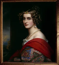 Portrett av Amalie von Schintling Maleri av Josef Karl Stieler (1781-1858) 1831 München. Chateau De Nymphenburg