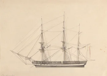 Sidevisning av Single Barque