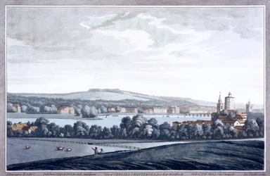 Themsen ved Battersea, London, 1795